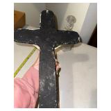 Lot of Religious Crucifixes and Figurines