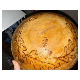 Set of Hand-Carved Wooden Bowls with Engraved Designs