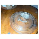 Vintage Glass Jar with Lid and Unique Design