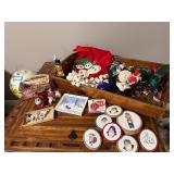 Vintage Christmas Decoration Lot - Ornaments, Figures & More