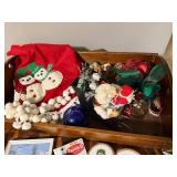 Vintage Christmas Decoration Lot - Ornaments, Figures & More