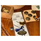 Vintage Collectibles Lot: German Sheep Pin, Buttons & More