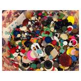 Large Assortment of Mixed Vintage and Modern Buttons