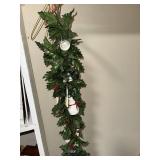 Christmas Garland with Assorted Holiday Ornaments