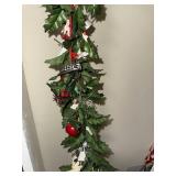 Christmas Garland with Assorted Holiday Ornaments
