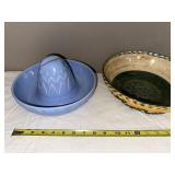 Unique Ceramic Bowls: Blue Sombrero & Multicolored 