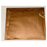 Vintage Art Nouveau Framed Brunelleschi Artwork with Green Frame