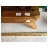 Vintage Wooden Carved Bench from Sweden