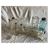 Vintage Glass Bottle and Jar Collection - Includes Coca-Cola & Ball Mason