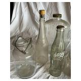 Vintage Glass Bottle and Jar Collection - Includes Coca-Cola & Ball Mason