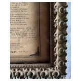 Vintage Framed Danish Religious Blessing Print