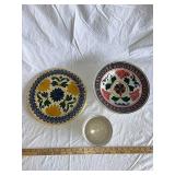 Vintage Floral Ceramic Plates and Bowl Set - Baker & Co Ltd England