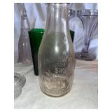 Assorted Vintage Glassware: Bottles, Vases & Jars Collection
