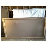 Vintage Hooked Rug with Lion & Cub Design on frame