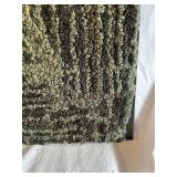 Vintage Handmade Rooster Design Rug on Frame