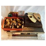 Vintage Parker Brothers Ouija Board, Impossipuzzle & Wooden Tiles Lot