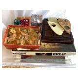 Vintage Parker Brothers Ouija Board, Impossipuzzle & Wooden Tiles Lot