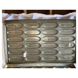 Vintage EKCO Metal Baking Pan with Muffin & Bread Trays