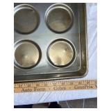 Vintage EKCO Metal Baking Pan with Muffin & Bread Trays