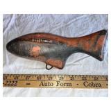 Vintage Metal Decoy Fishing Weight Anchor with Distressed Finish 9"