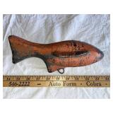 Vintage Metal Decoy Fishing Weight Anchor with Distressed Finish 9"