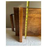 Vintage Handcrafted Wooden Chopping Board with Handles