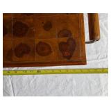 Vintage Handcrafted Wooden Chopping Board with Handles