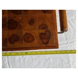 Vintage Handcrafted Wooden Chopping Board with Handles