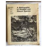 Framed Rhubarb Article & Bibliography Book