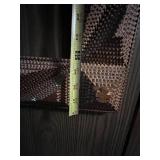 Vintage Tramp Art Wooden Picture Frame with Geometric Design