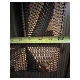 Vintage Tramp Art Wooden Picture Frame with Geometric Design