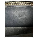 Vintage Coach Black Leather Crossbody Bag