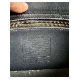 Vintage Coach Black Leather Crossbody Bag
