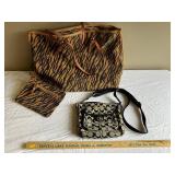 Coach Crossbody Bag with Matching Tote and Pouch