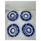 Gefle Sweden Vinranka Blue & White Porcelain Dish Set