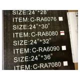 24 X 32 Black Metal Framed Mirror