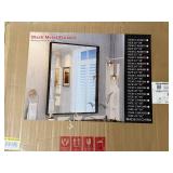 24 X 32 Black Metal Framed Mirror