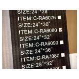 24 X 32 Black Metal Framed Mirror