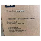 Glacier Bay 24 X 30 Framed Mirror Cabinet