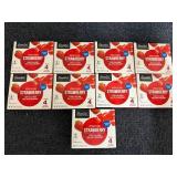 9 Packs Of Strawberry Gelatin