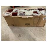 12Ct Of 9" Tapered Square Glass Vases