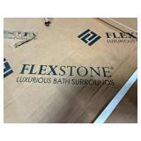 Royale 36"x60"x80" 11 Piece Easy Use Adhesive Alcove Bathtub/Shower Wall Surround in Calypso