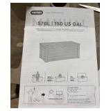 Keter Storage Box 150 Gal.
