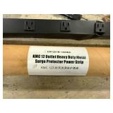 KMC 12 Outlet Heavy Duty Metal Surge Protector Power Strip-Works(Dented)