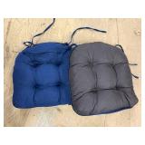 6x Dark Blue Seat Cushions with non slipbacks