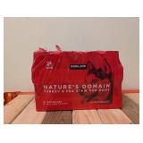 NEW KIRKLAND SIGNATURE NATURES DOMAIN TURKEY & PEA STEW FOR DOGS 24PK.