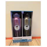 THERMO FLASK DOUBLE WALL INSULATED STAINLESS STEEL 2PK.