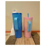 NEW CORK ICLE CRUISER INSULATED TUMBLERS CUPS (2)