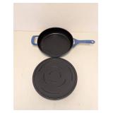 TRAMONTINA CAST IRON SKILLET WITH LID