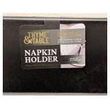 NEW THYME & TABLE SIGNATURE COLLECTION NAPKIN HOLDER (3)